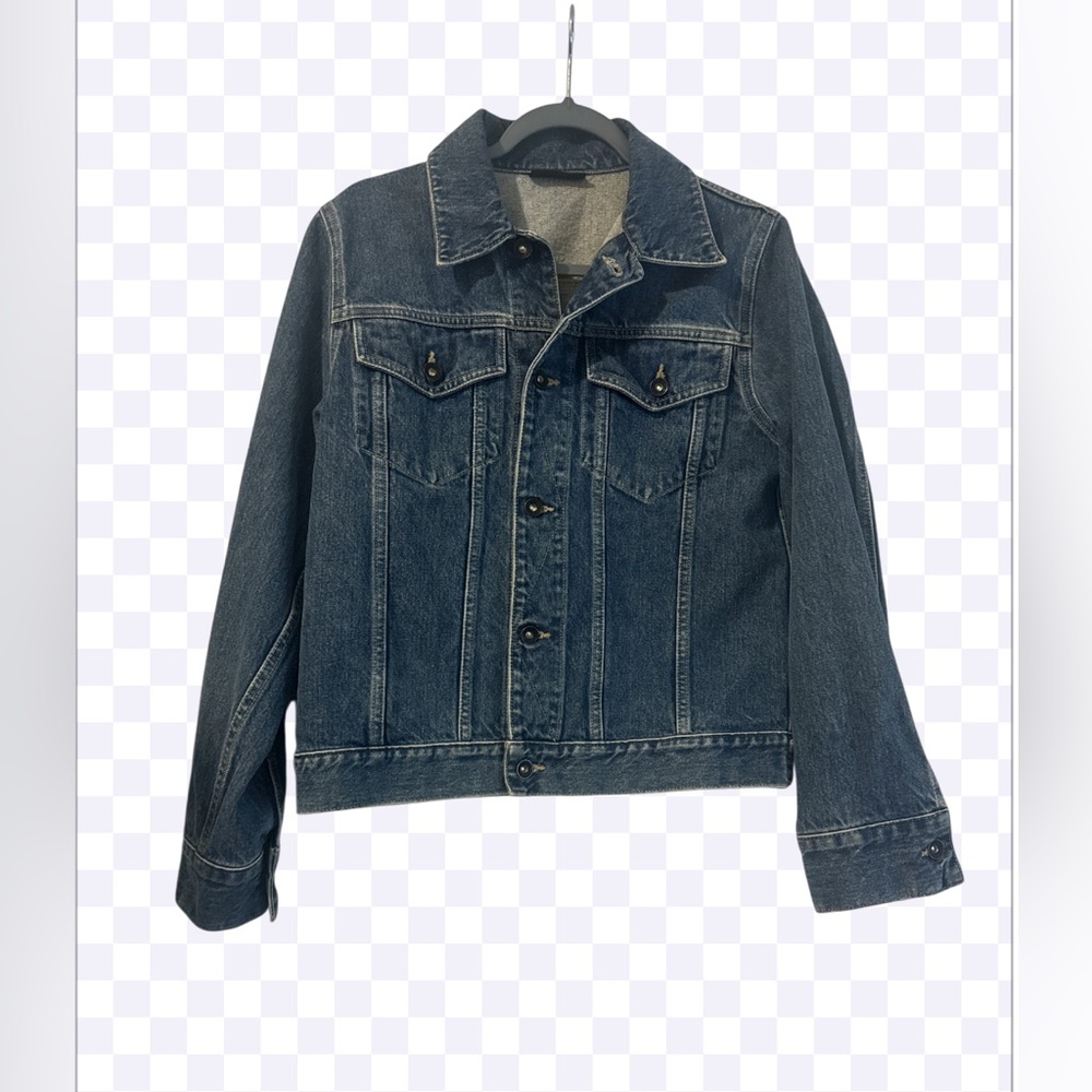 DKNY Denim Jacket with Tan Patch